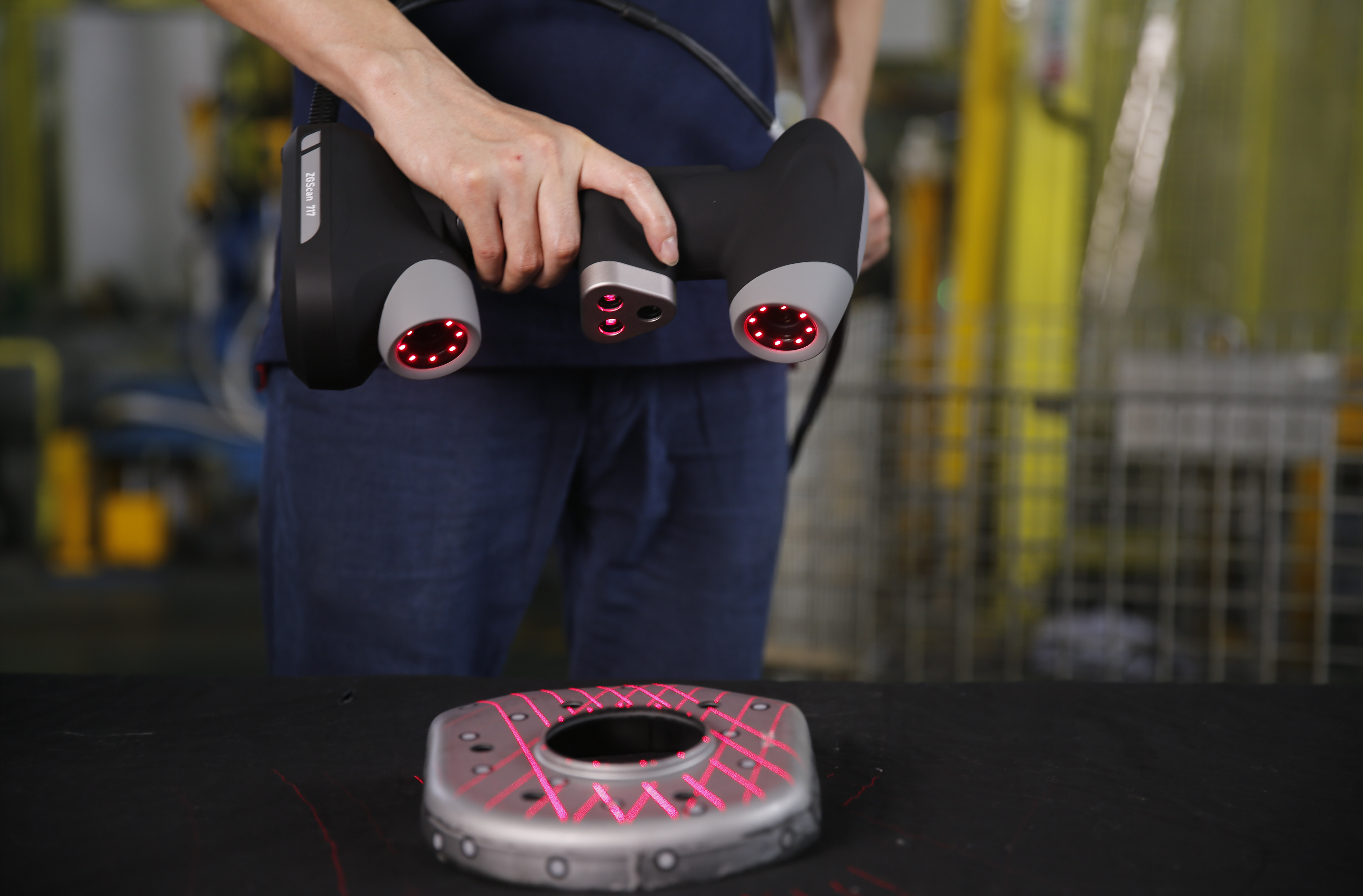 自動車部品の3D検査用3Dスキャナー