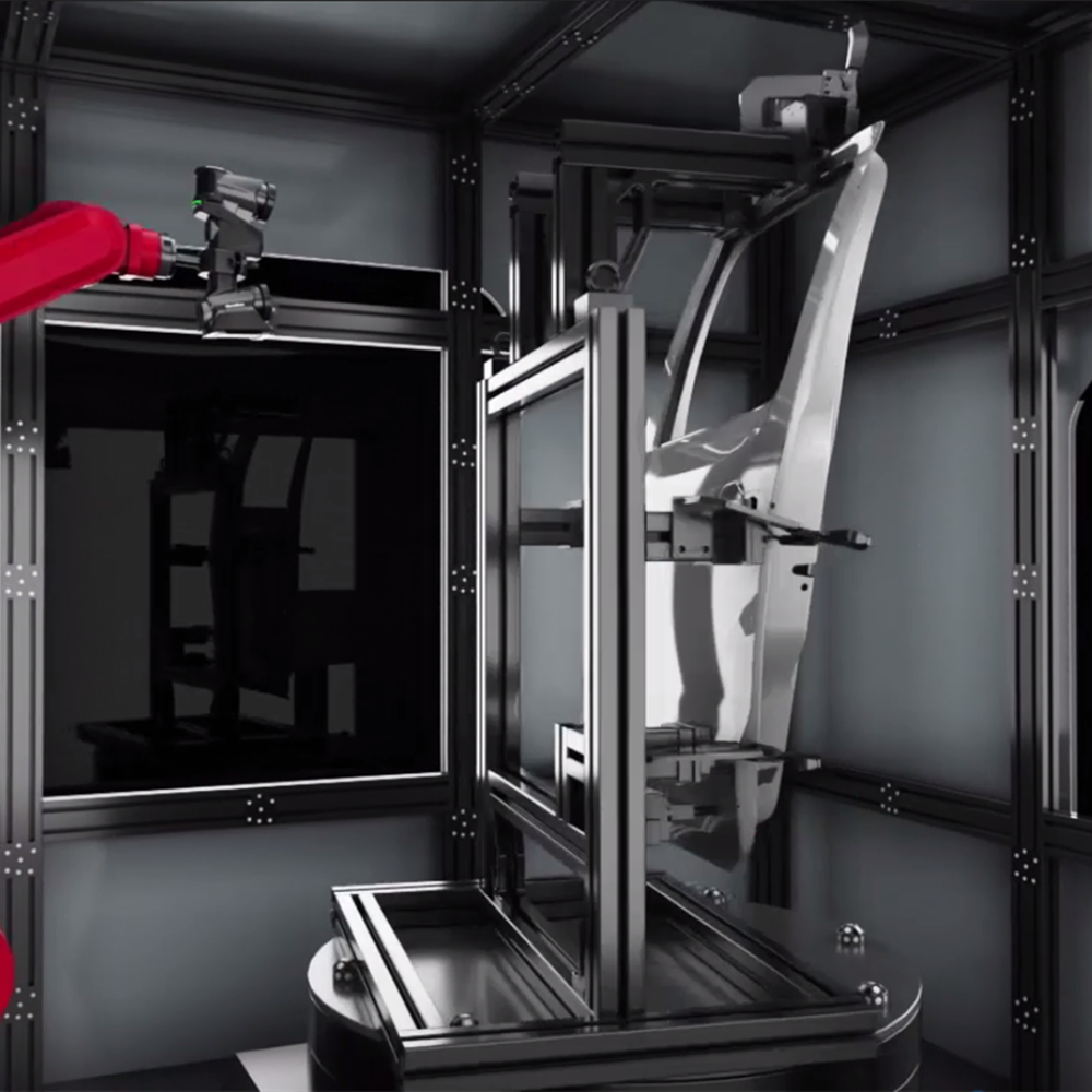 航空宇宙産業向けのMarvelScanGalaxyロボット化多用途3Dスキャンシステム